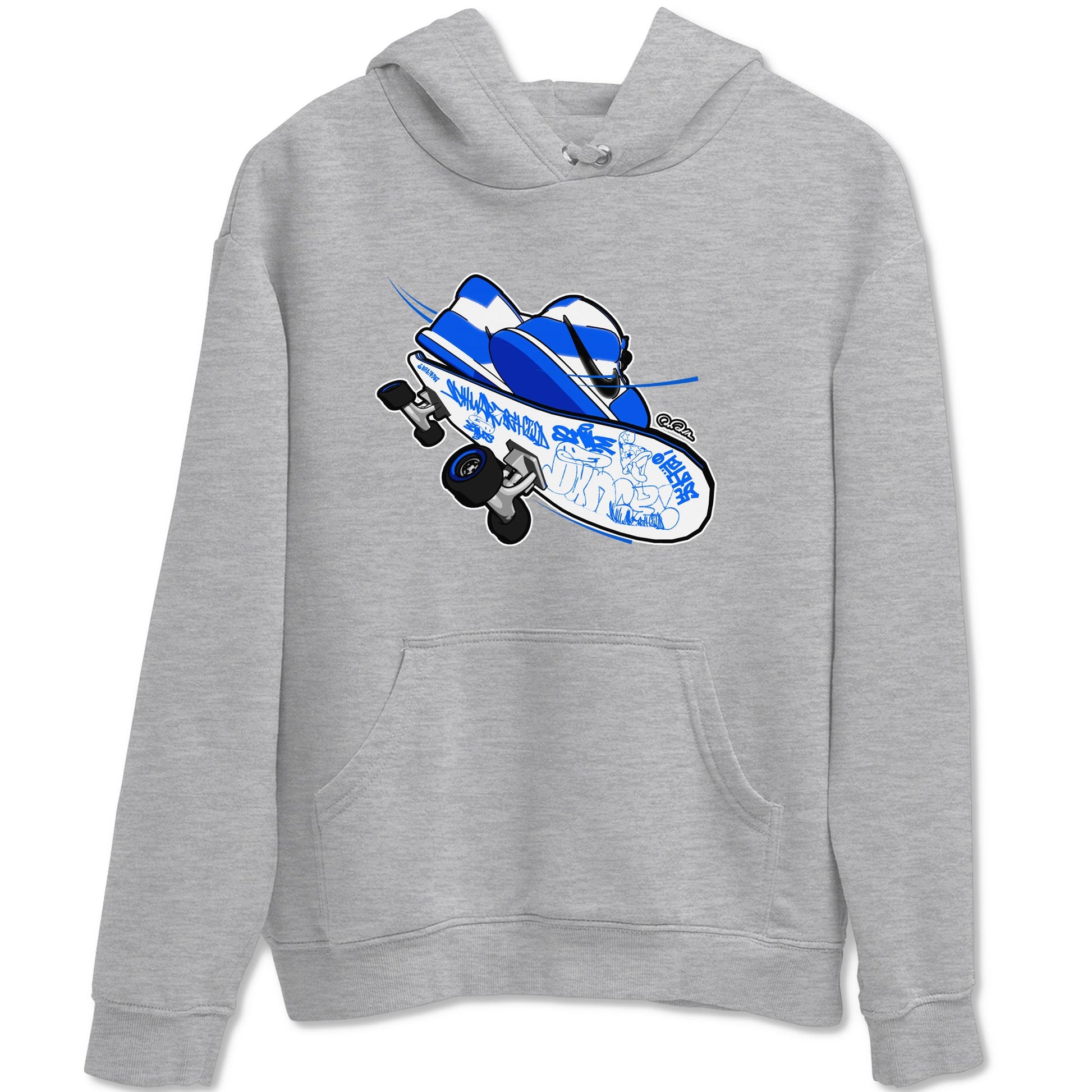 AJ1 Game Royal shirt to match jordans Skateboard sneaker tees Air Jordan 1 Game Royal SNRT Sneaker Release Tees unisex cotton Heather Grey 2 crew neck shirt