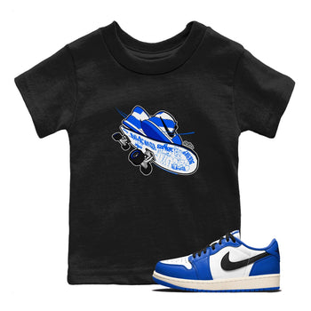 AJ1 Game Royal shirt to match jordans Skateboard sneaker tees Air Jordan 1 Game Royal SNRT sneaker release tees baby toddler Black 1 cotton Shirt