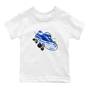 AJ1 Game Royal shirt to match jordans Skateboard sneaker tees Air Jordan 1 Game Royal SNRT sneaker release tees baby toddler White 2 cotton Shirt