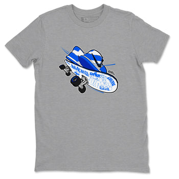 AJ1 Game Royal shirt to match jordans Skateboard sneaker tees Air Jordan 1 Game Royal SNRT Sneaker Release Tees unisex cotton Heather Grey 2 crew neck shirt