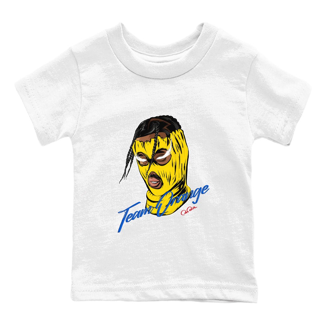 1s Travis Scott Canary shirt to match jordans Ski Mask Gang sneaker tees Air Jordan 1 Travis Scott Canary SNRT sneaker release tees baby toddler White 2 cotton Shirt