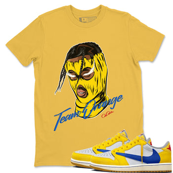 1s Travis Scott Canary shirt to match jordans Ski Mask Gang sneaker tees Air Jordan 1 Travis Scott Canary SNRT Sneaker Release Tees unisex cotton Daisy 1 crew neck shirt