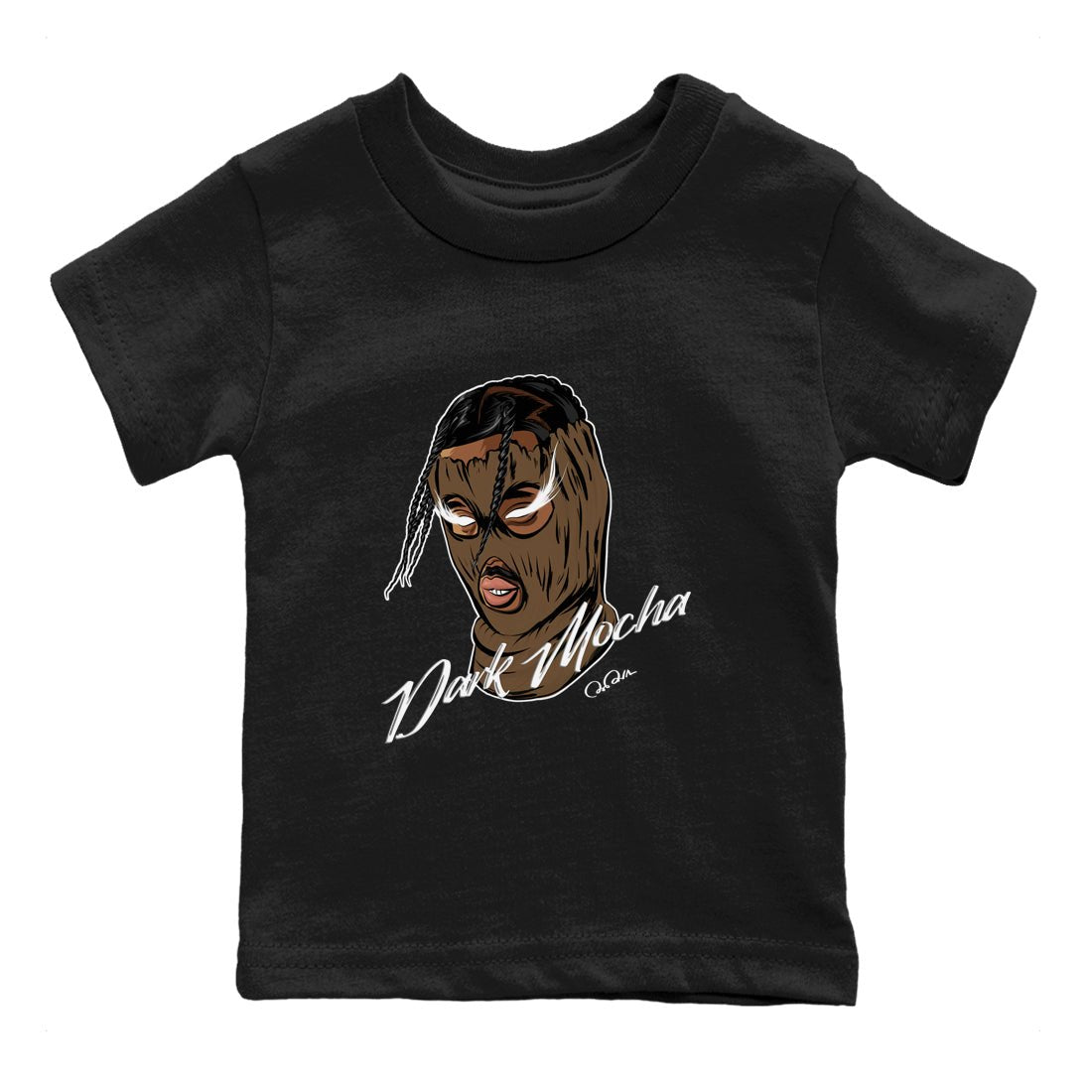 Jordan Jumpman Jack TR Travis Scott Dark Mocha shirts to match jordans Ski Mask Gang sneaker match tees Jordan Jumpman Jack Travis Scott Dark Mocha match shoes to clothes SNRT Sneaker Tees Youth Baby Black 2 tee