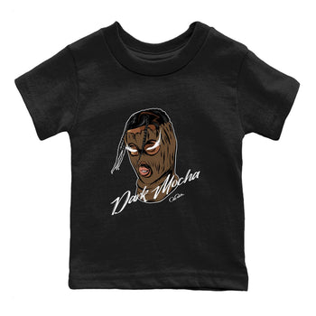 Jordan Jumpman Jack TR Travis Scott Dark Mocha shirts to match jordans Ski Mask Gang sneaker match tees Jordan Jumpman Jack Travis Scott Dark Mocha match shoes to clothes SNRT Sneaker Tees Youth Baby Black 2 tee