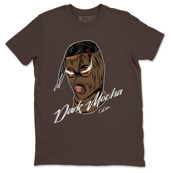 Jordan Jumpman Jack TR Travis Scott Dark Mocha shirts to match jordans Ski Mask Gang sneaker match tees Jordan Jumpman Jack Travis Scott Dark Mocha match shoes to clothes SNRT Sneaker Tees unisex cotton Dark Chocolate 2 shirts