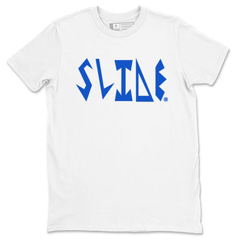 Yeezy Slide Azure shirts to match jordans Slide Letters sneaker match tees Yeezy Slide Azure SNRT Sneaker Tees streetwear brand White 2 unisex cotton tee