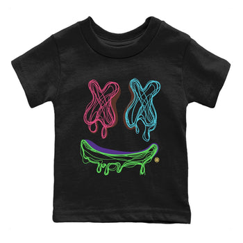 Air Force 1 Undefeated Fauna Brown shirt to match jordans Smile Doodle sneaker tees Air Force 1 Undefeated Fauna Brown SNRT sneaker release tees baby toddler Black 2 cotton Shirt