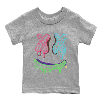 Air Force 1 Undefeated Fauna Brown shirt to match jordans Smile Doodle sneaker tees Air Force 1 Undefeated Fauna Brown SNRT sneaker release tees baby toddler Heather Grey 2 cotton Shirt
