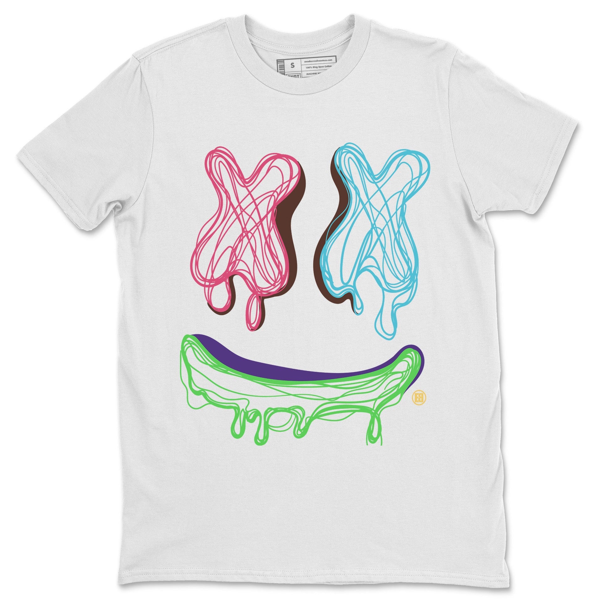 Air Force 1 Undefeated Fauna Brown shirt to match jordans Smile Doodle sneaker tees Air Force 1 Undefeated Fauna Brown SNRT Sneaker Release Tees unisex cotton White 2 crew neck shirt