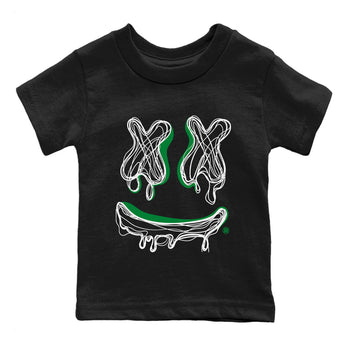 Air Jordan 1 Celtics shirt to match jordans Smile Doodle sneaker tees Air Jordan 1 Celtics SNRT sneaker release tees baby toddler Black 2 cotton Shirt