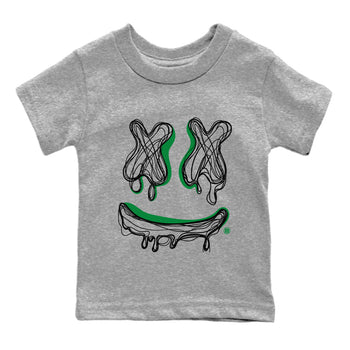 Air Jordan 1 Celtics shirt to match jordans Smile Doodle sneaker tees Air Jordan 1 Celtics SNRT sneaker release tees baby toddler Heather Grey 2 cotton Shirt