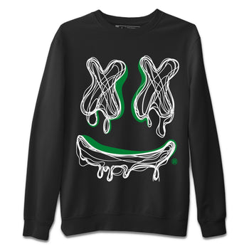 Air Jordan 1 Celtics shirt to match jordans Smile Doodle sneaker tees Air Jordan 1 Celtics SNRT Sneaker Release Tees unisex cotton Black 2 crew neck shirt