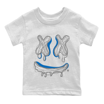 Air Jordan 1 True Blue shirt to match jordans Smile Doodle sneaker tees Air Jordan 1 True Blue SNRT sneaker release tees baby toddler White 2 cotton Shirt