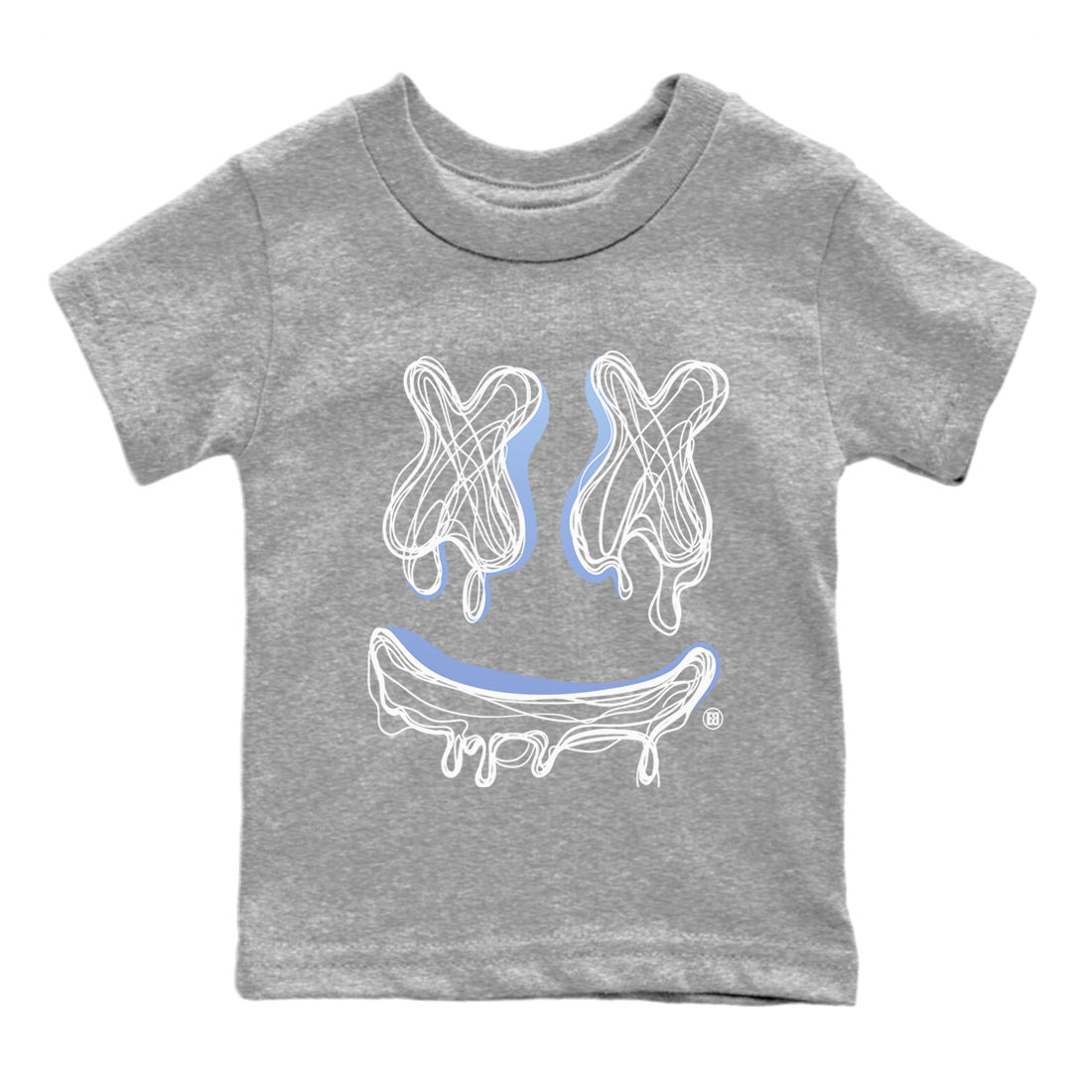 Air Jordan 11 White Cement shirt to match jordans Smile Doodle sneaker tees Air Jordan 11 White Cement SNRT sneaker release tees baby toddler Heather Grey 2 cotton Shirt