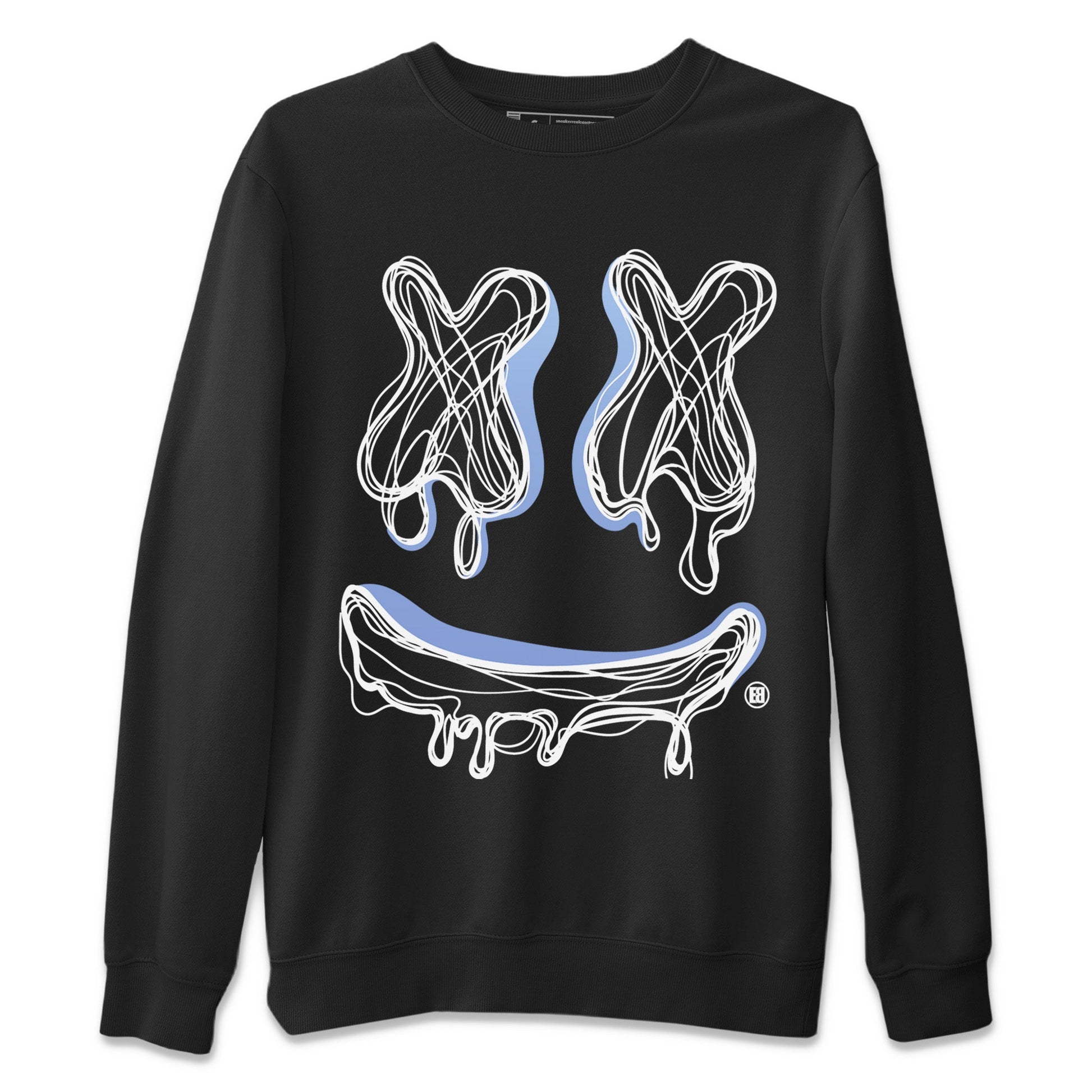 Air Jordan 11 White Cement shirt to match jordans Smile Doodle sneaker tees Air Jordan 11 White Cement SNRT Sneaker Release Tees unisex cotton Black 2 crew neck shirt