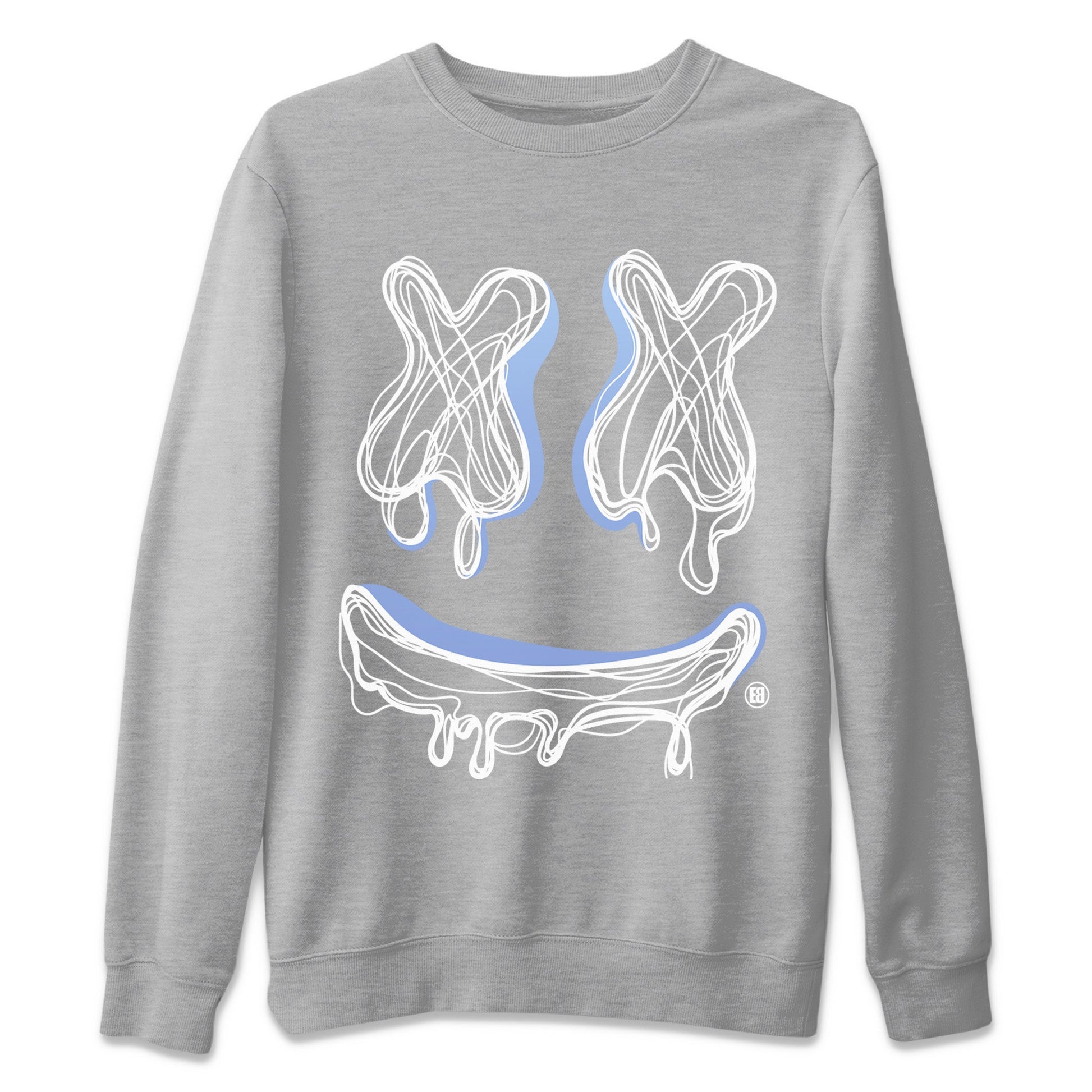 Air Jordan 11 White Cement shirt to match jordans Smile Doodle sneaker tees Air Jordan 11 White Cement SNRT Sneaker Release Tees unisex cotton Heather Grey 2 crew neck shirt