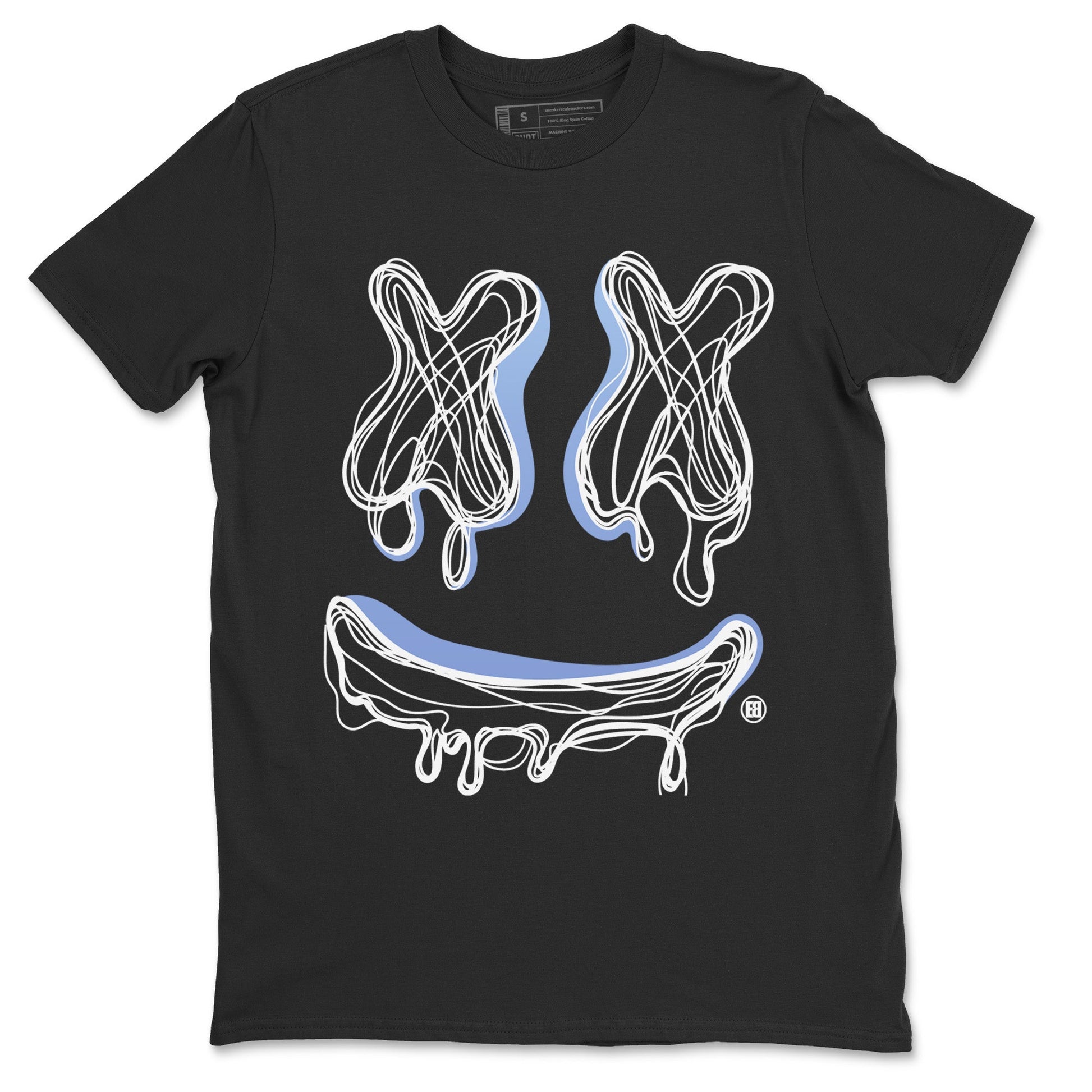 Air Jordan 11 White Cement shirt to match jordans Smile Doodle sneaker tees Air Jordan 11 White Cement SNRT Sneaker Release Tees unisex cotton Black 2 crew neck shirt