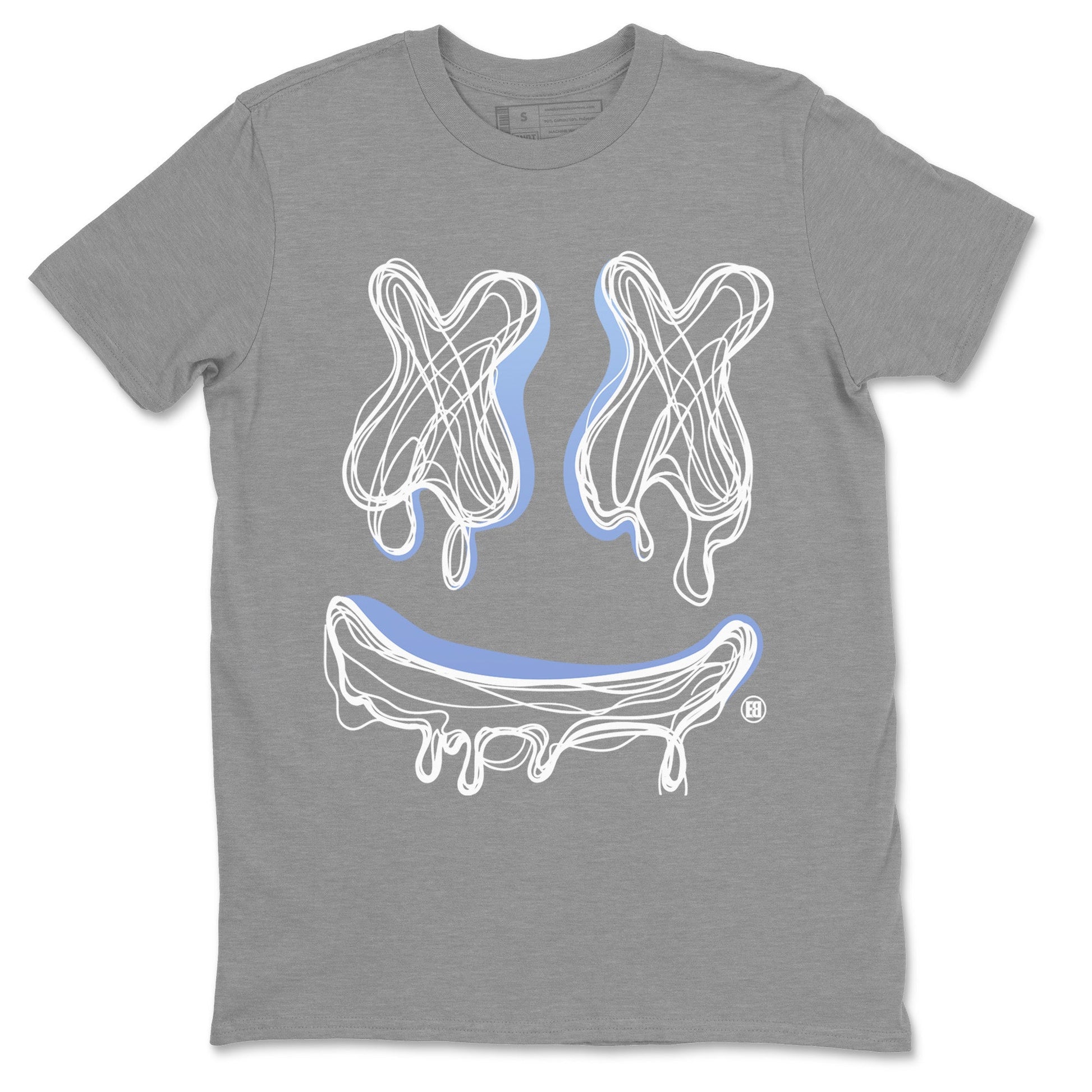 Air Jordan 11 White Cement shirt to match jordans Smile Doodle sneaker tees Air Jordan 11 White Cement SNRT Sneaker Release Tees unisex cotton Heather Grey 2 crew neck shirt