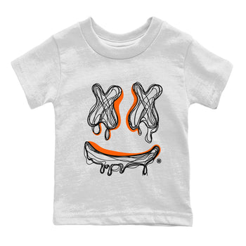 Air Jordan 12 Brilliant Orange shirt to match jordans Smile Doodle sneaker tees Air Jordan 12 Brilliant Orange SNRT sneaker release tees baby toddler White 2 cotton Shirt