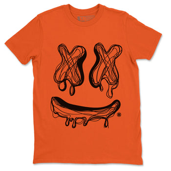 Air Jordan 12 Brilliant Orange shirt to match jordans Smile Doodle sneaker tees Air Jordan 12 Brilliant Orange SNRT Sneaker Release Tees unisex cotton Orange 2 crew neck shirt