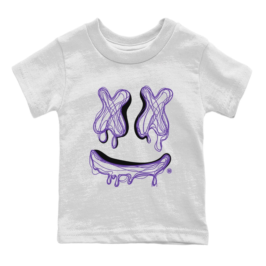 Air Jordan 12 Field Purple shirt to match jordans Smile Doodle sneaker tees Air Jordan 12 Field Purple SNRT sneaker release tees baby toddler White 2 cotton Shirt