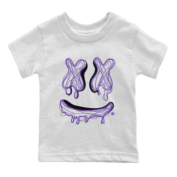 Air Jordan 12 Field Purple shirt to match jordans Smile Doodle sneaker tees Air Jordan 12 Field Purple SNRT sneaker release tees baby toddler White 2 cotton Shirt