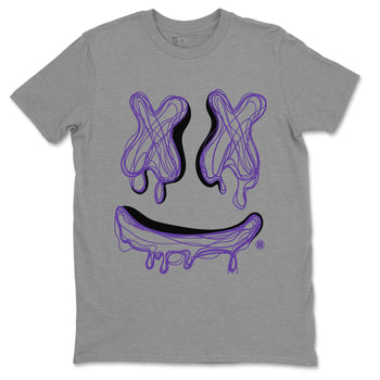 Air Jordan 12 Field Purple shirt to match jordans Smile Doodle sneaker tees Air Jordan 12 Field Purple SNRT Sneaker Release Tees unisex cotton Heather Grey 1 crew neck shirt