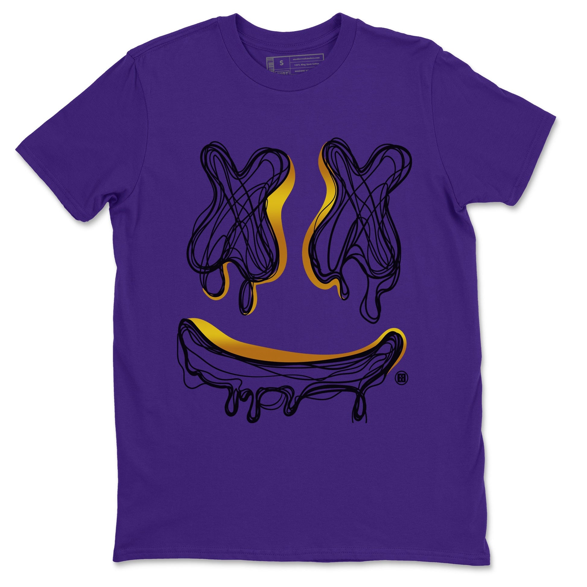 Air Jordan 12 Field Purple shirt to match jordans Smile Doodle sneaker tees Air Jordan 12 Field Purple SNRT Sneaker Release Tees unisex cotton Purple 2 crew neck shirt