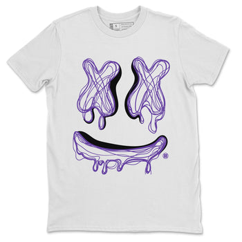 Air Jordan 12 Field Purple shirt to match jordans Smile Doodle sneaker tees Air Jordan 12 Field Purple SNRT Sneaker Release Tees unisex cotton White 2 crew neck shirt