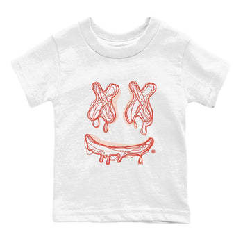 13s Dune Red shirts to match jordans Smile Doodle sneaker match tees Air Jordan 13 Dune Red SNRT Sneaker Tees streetwear brand Baby and Youth White 2 cotton tee