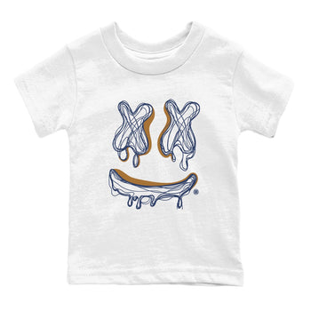 Air Jordan 13 Midnight Navy shirts to match jordans Smile Doodle sneaker match tees 13 Midnight Navy SNRT Sneaker Release Tees Youth Baby White 2 crew neck shirts