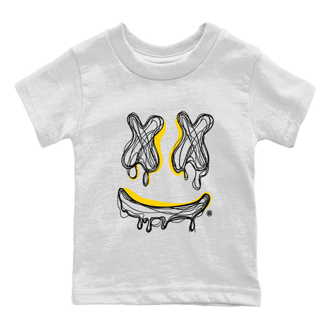 Air Jordan 4 Thunder shirt to match jordans Smile Doodle sneaker tees Air Jordan 4 Thunder SNRT sneaker release tees baby toddler White 2 cotton Shirt