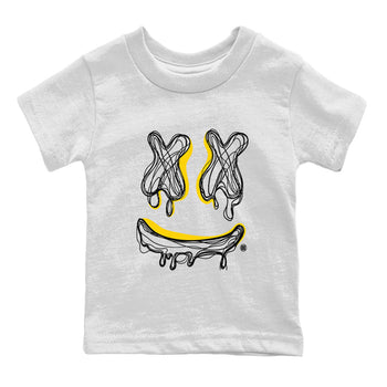 Air Jordan 4 Thunder shirt to match jordans Smile Doodle sneaker tees Air Jordan 4 Thunder SNRT sneaker release tees baby toddler White 2 cotton Shirt