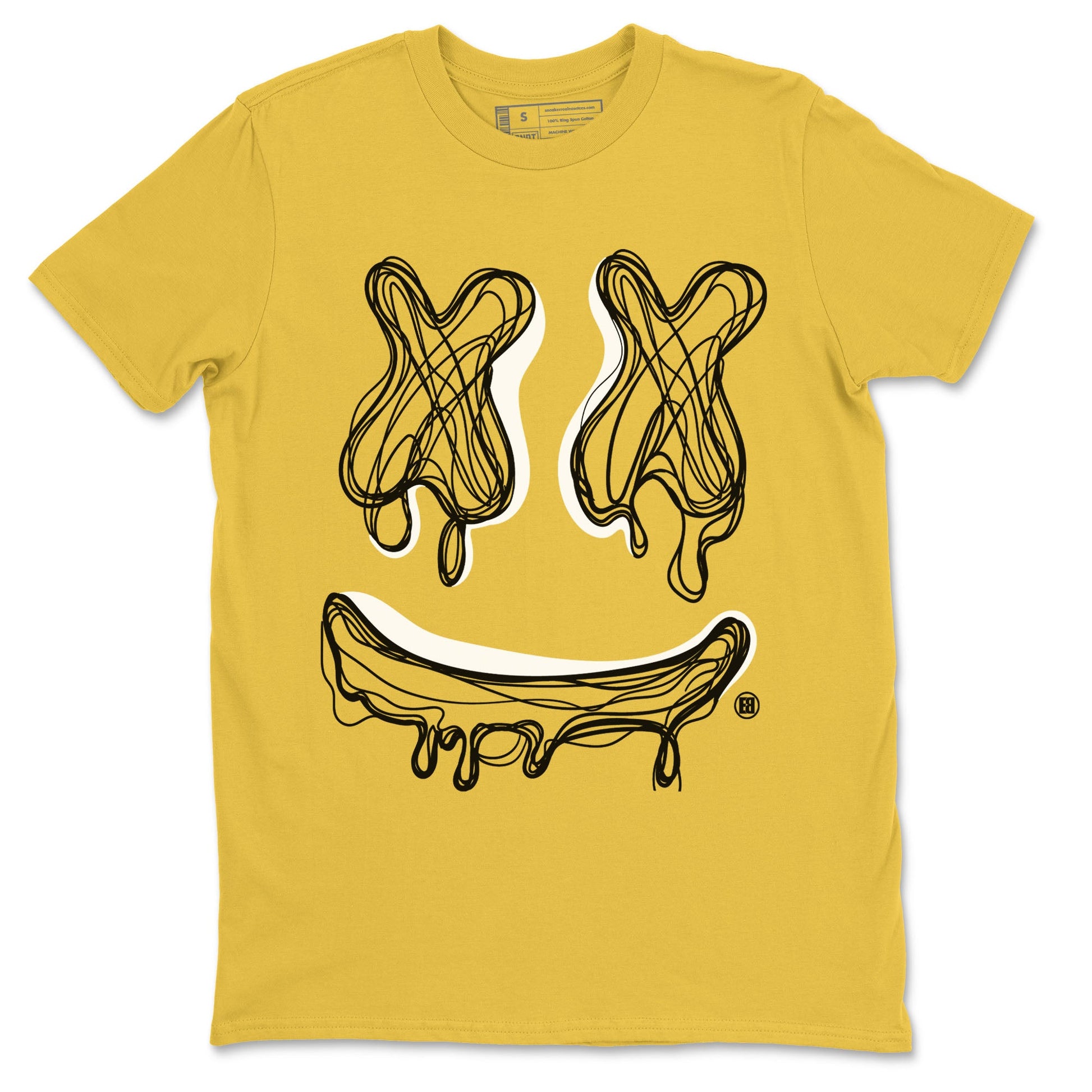 Air Jordan 4 Thunder shirt to match jordans Smile Doodle sneaker tees Air Jordan 4 Thunder SNRT Sneaker Release Tees unisex cotton Daisy 2 crew neck shirt