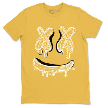 Air Jordan 4 Vivid Sulfur shirt to match jordans Smile Doodle sneaker tees Air Jordan 4 Vivid Sulfur SNRT Sneaker Release Tees unisex cotton Daisy 2 crew neck shirt