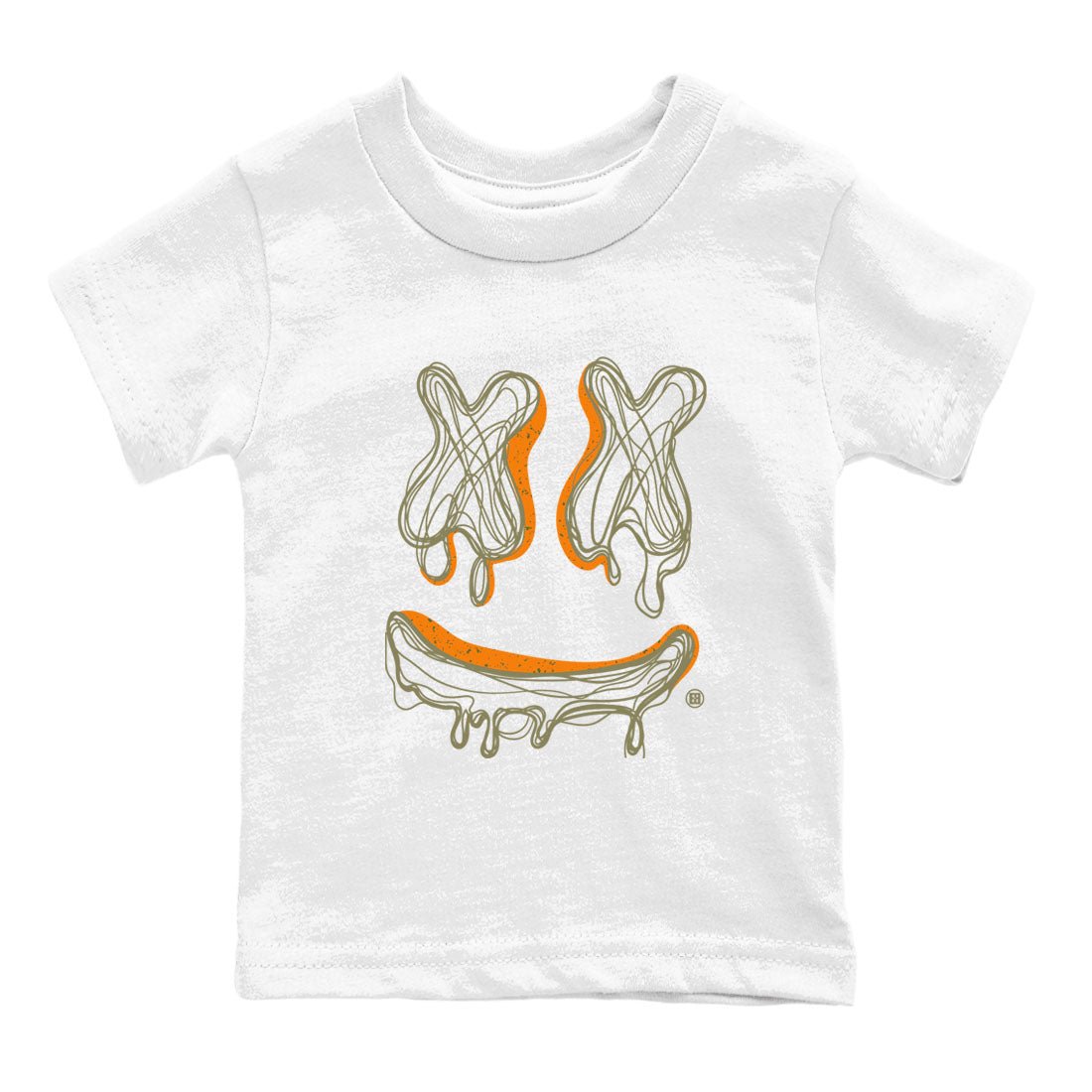 Air Jordan 5 Olive shirt to match jordans Smile Doodle sneaker tees Air Jordan 5 Olive SNRT sneaker release tees baby toddler White 2 cotton Shirt
