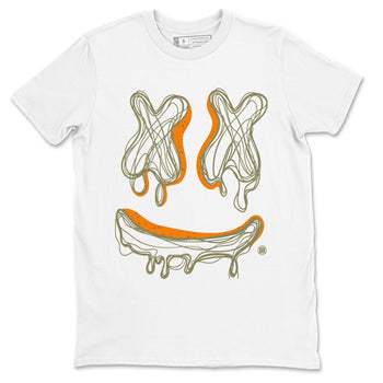 Air Jordan 5 Olive shirt to match jordans Smile Doodle sneaker tees Air Jordan 5 Olive SNRT Sneaker Release Tees unisex cotton White 2 crew neck shirt