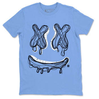 Air Jordan 5 UNC shirt to match jordans Smile Doodle sneaker tees Air Jordan 5 UNC SNRT Sneaker Release Tees unisex cotton Carolina Blue 2 crew neck shirt