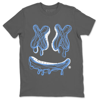 Air Jordan 5 UNC shirt to match jordans Smile Doodle sneaker tees Air Jordan 5 UNC SNRT Sneaker Release Tees unisex cotton Cool Grey 2 crew neck shirt