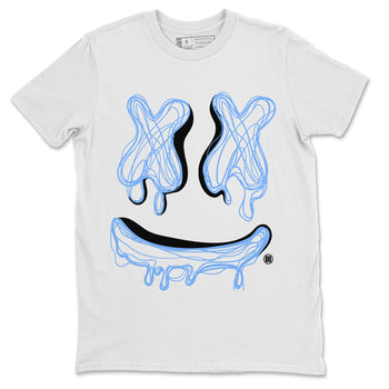 Air Jordan 5 UNC shirt to match jordans Smile Doodle sneaker tees Air Jordan 5 UNC SNRT Sneaker Release Tees unisex cotton White 2 crew neck shirt