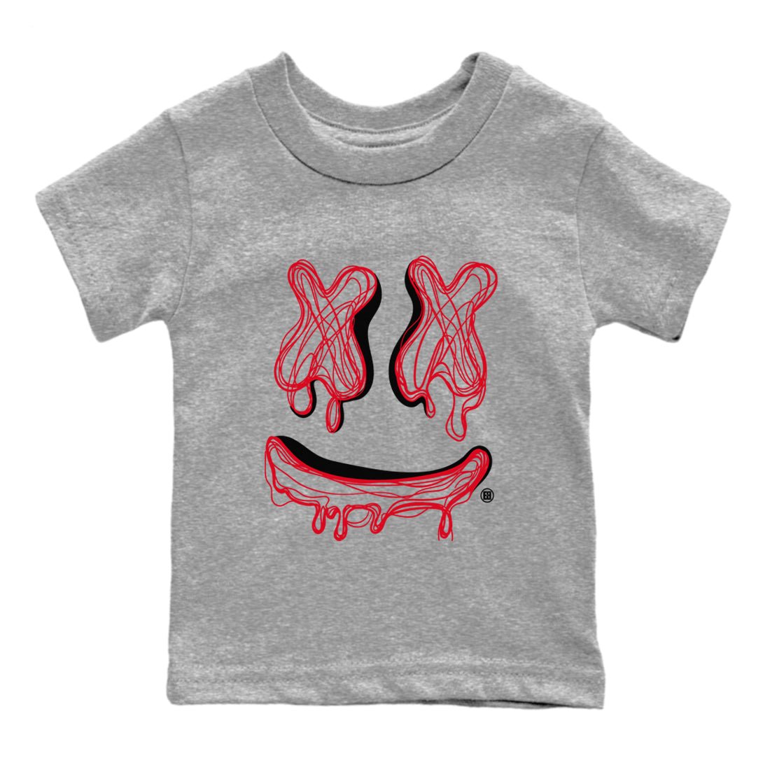 Air Jordan 6 Toro Bravo shirt to match jordans Smile Doodle sneaker tees Air Jordan 6 Toro Bravo SNRT sneaker release tees baby toddler Heather Grey 2 cotton Shirt