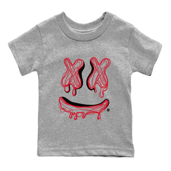 Air Jordan 6 Toro Bravo shirt to match jordans Smile Doodle sneaker tees Air Jordan 6 Toro Bravo SNRT sneaker release tees baby toddler Heather Grey 2 cotton Shirt
