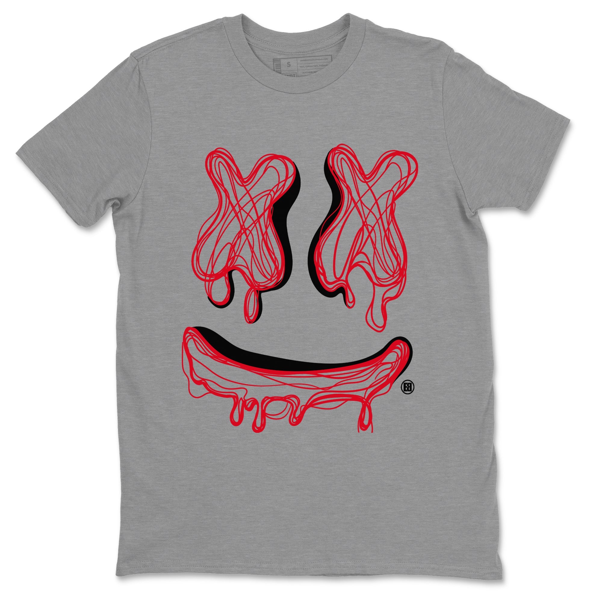 Air Jordan 6 Toro Bravo shirt to match jordans Smile Doodle sneaker tees Air Jordan 6 Toro Bravo SNRT Sneaker Release Tees unisex cotton Heather Grey 2 crew neck shirt