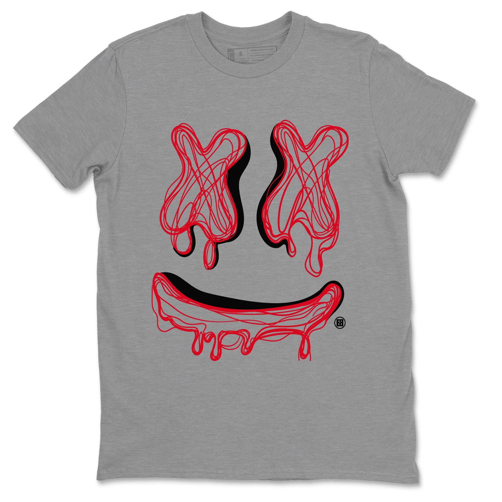 Air Jordan 6 Toro Bravo shirt to match jordans Smile Doodle sneaker tees Air Jordan 6 Toro Bravo SNRT Sneaker Release Tees unisex cotton Heather Grey 2 crew neck shirt