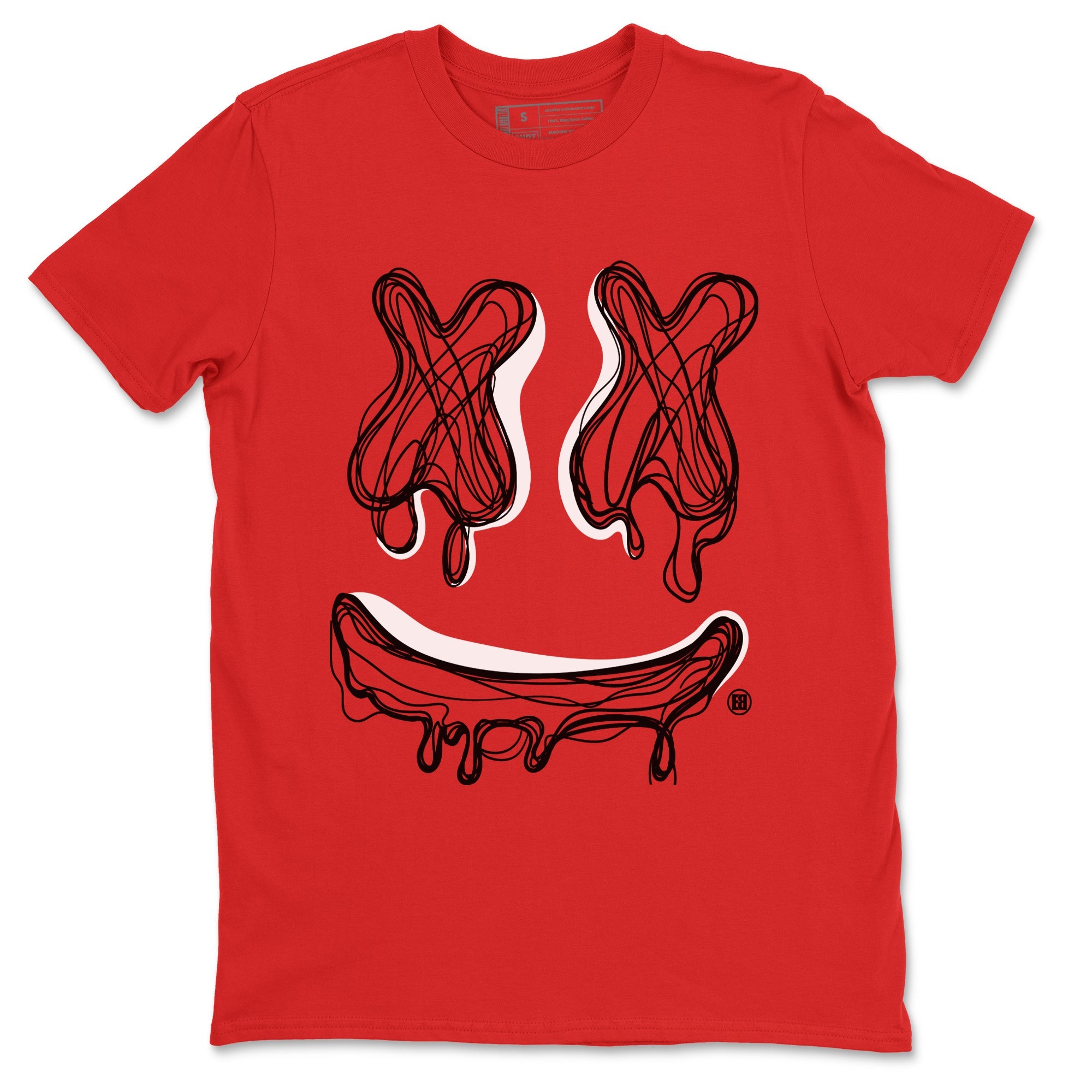 Air Jordan 6 Toro Bravo shirt to match jordans Smile Doodle sneaker tees Air Jordan 6 Toro Bravo SNRT Sneaker Release Tees unisex cotton Red 2 crew neck shirt