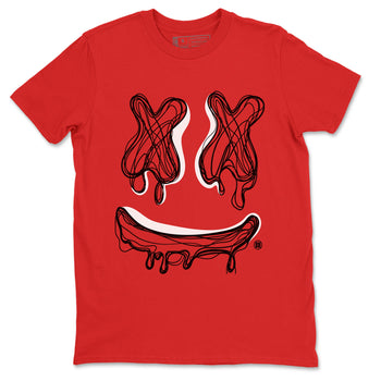 Air Jordan 6 Toro Bravo shirt to match jordans Smile Doodle sneaker tees Air Jordan 6 Toro Bravo SNRT Sneaker Release Tees unisex cotton Red 2 crew neck shirt