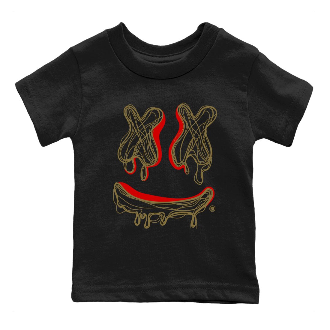 9s Olive shirts to match jordans Smile Doodle sneaker match tees Air Jordan 9 Olive match shoes to clothes SNRT Sneaker Tees Youth Baby Black 2 tee
