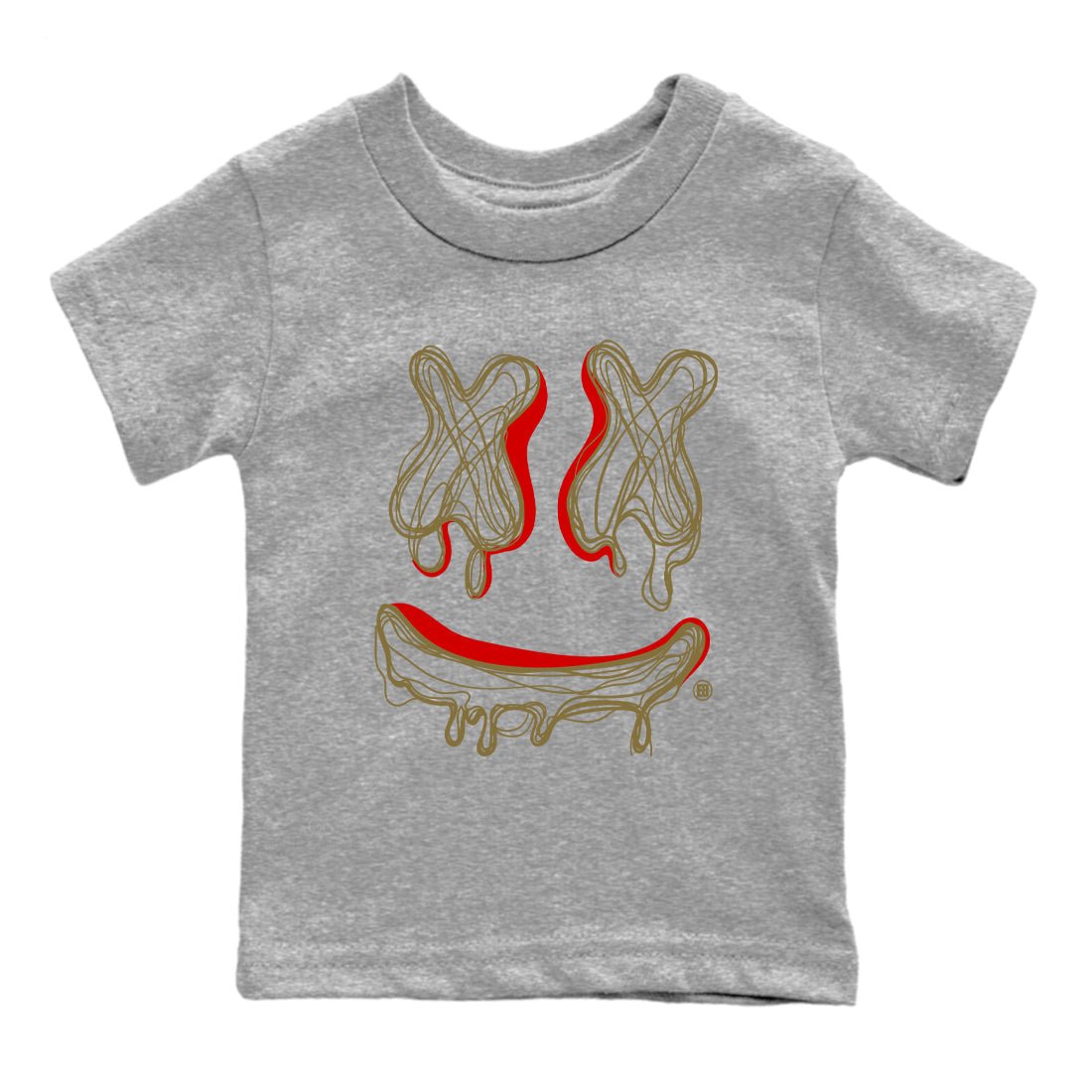 9s Olive shirts to match jordans Smile Doodle sneaker match tees Air Jordan 9 Olive match shoes to clothes SNRT Sneaker Tees Youth Baby Heather Grey 2 tee
