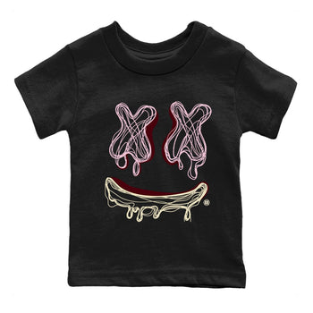 Dunk Valentines Day shirt to match jordans Smile Doodle sneaker tees Dunk Valentines Day SNRT sneaker release tees baby toddler Black 2 cotton Shirt