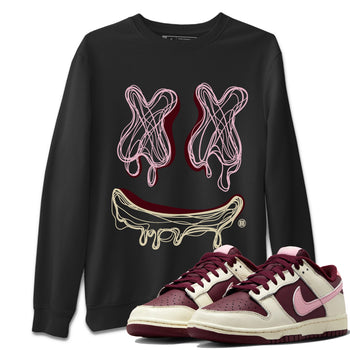 Dunk Valentines Day shirt to match jordans Smile Doodle sneaker tees Dunk Valentines Day SNRT Sneaker Release Tees unisex cotton Black 1 crew neck shirt